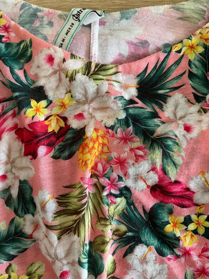 Stradivarius Summer Flower Design Crop Top
