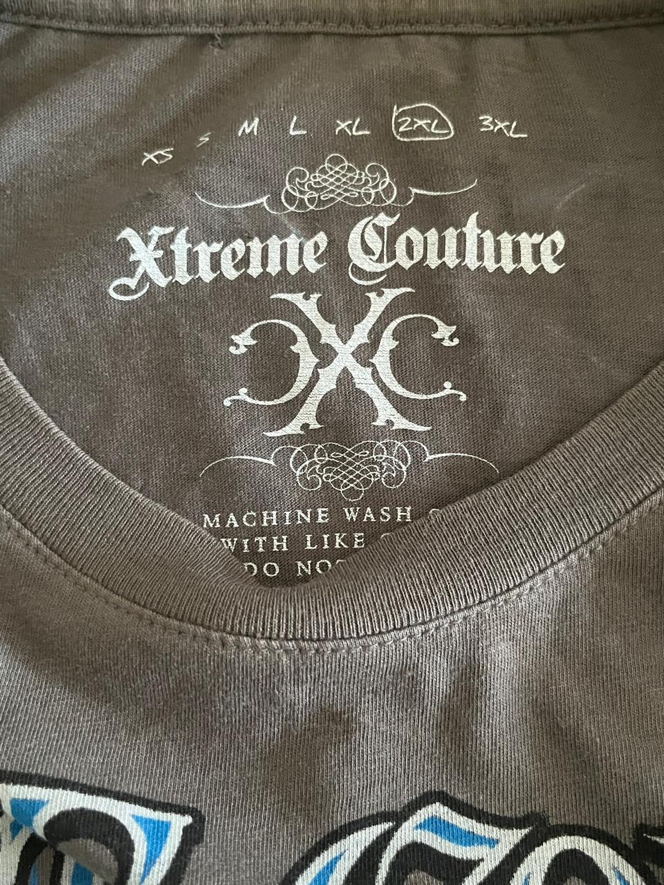 Vintage Xtreme Couture Affliction Men's XXL Crew Neck Grey Tee