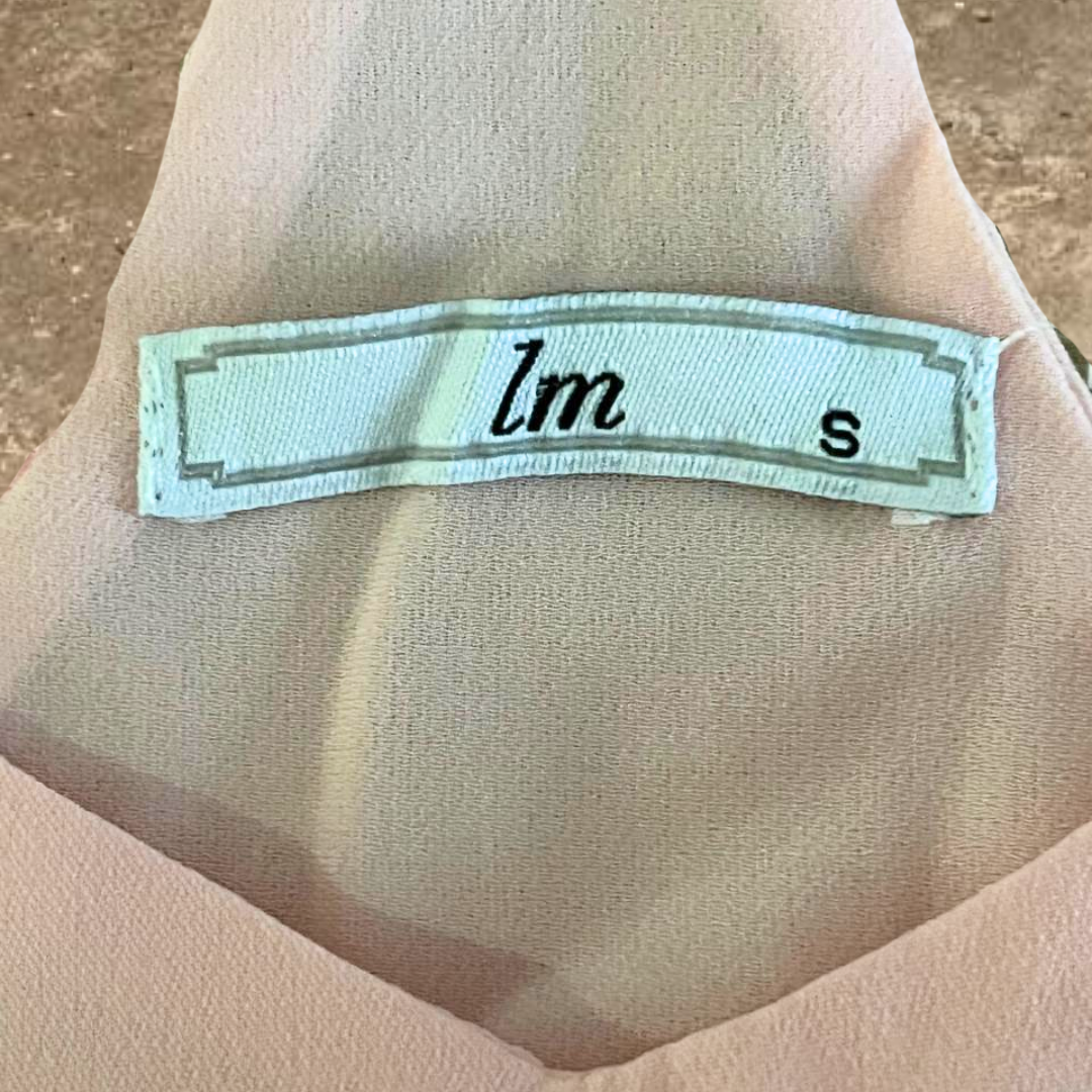 Lm Cross Back Baby Pink Tank Top