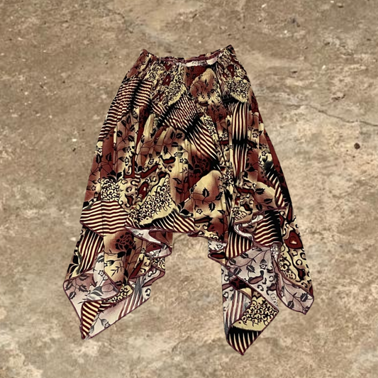 Flower Designed Summer Beach Skirt