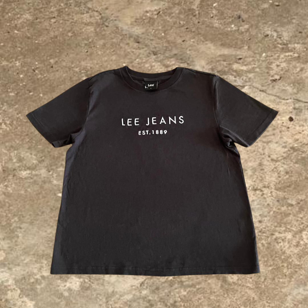 Lee Jeans EST.1889 Black Crew Neck Tee