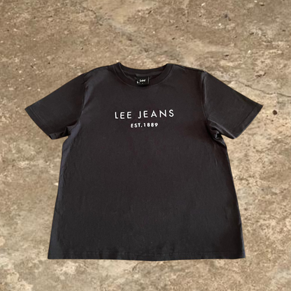 Lee Jeans EST.1889 Black Crew Neck Tee
