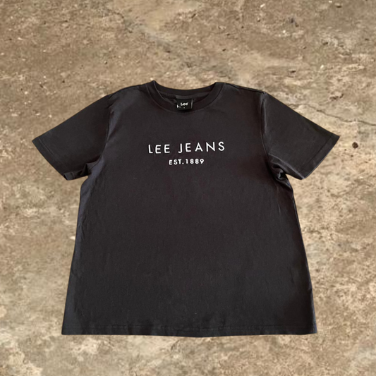 Lee Jeans EST.1889 Black Crew Neck Tee