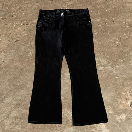 Vintage Black Bootcut Jeans