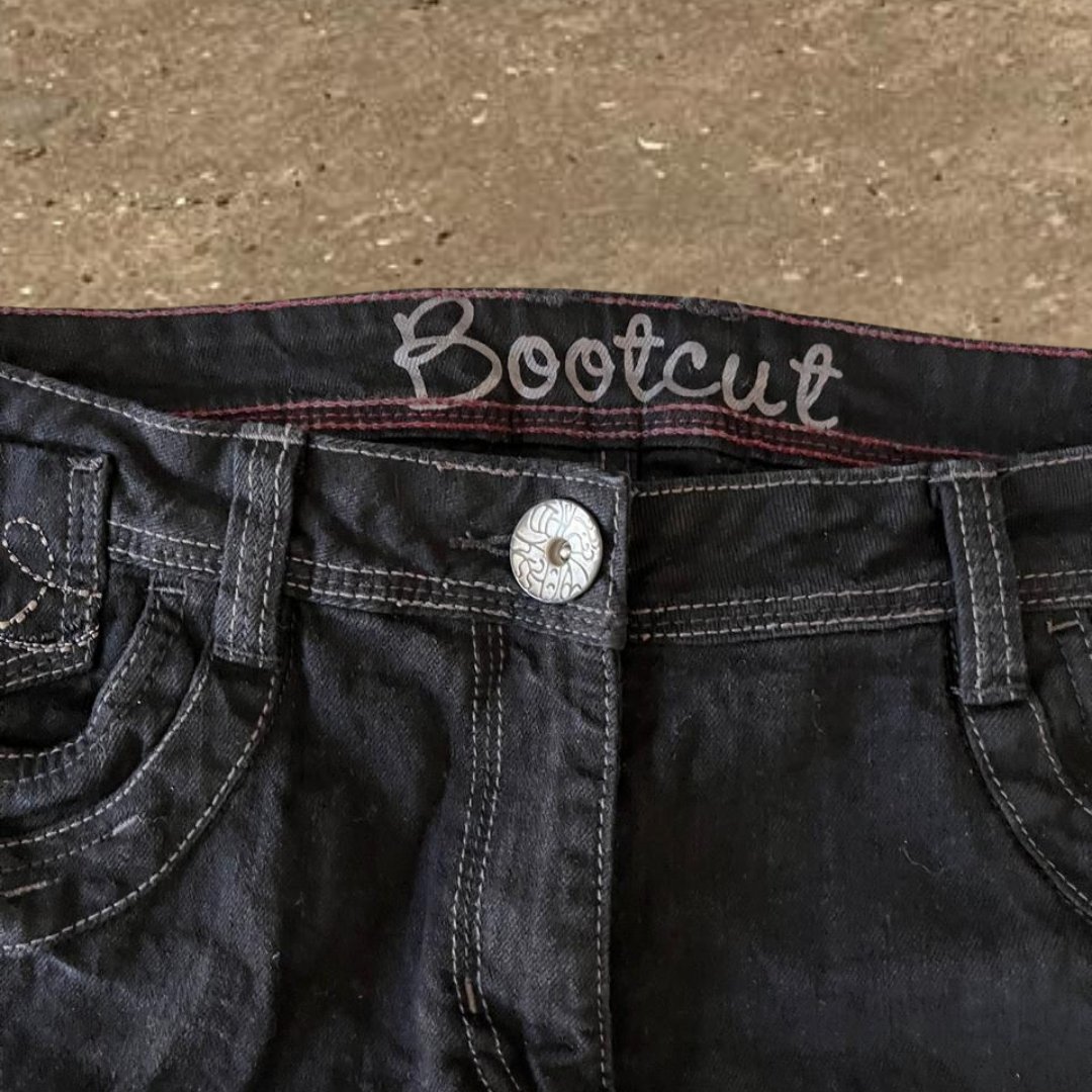 Vintage Black Bootcut Jeans