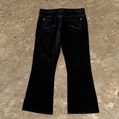 Vintage Black Bootcut Jeans