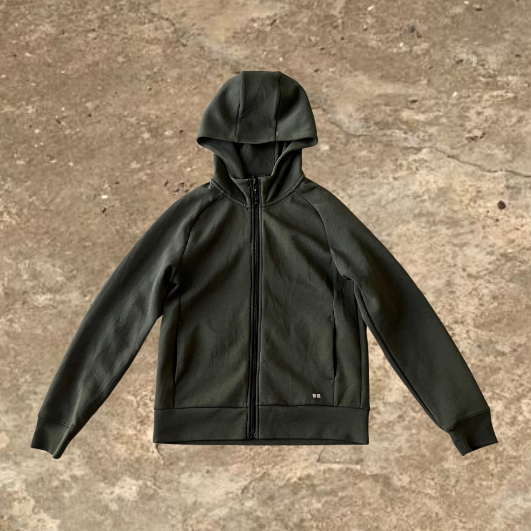 Uniqlo dark Green Zip Up Hoodie