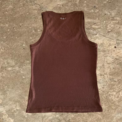 Naf Naf Basic Brown Women's Tank Top