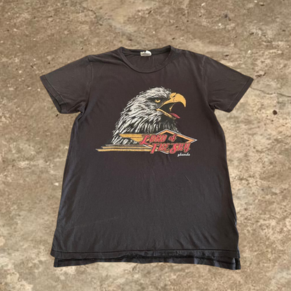 GHANDA T-shirt Black Eagle Graphic Lord of the Sky Surf Top Short Sleeve