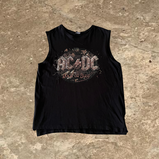 ACDC Rock or Bust Cut Shoulders Shirt