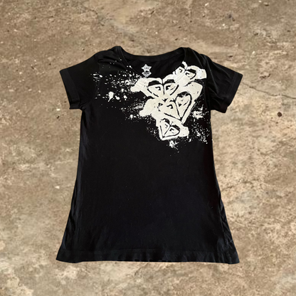 Roxy Black Short Sleeves Tee