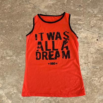 It Was All A Dream Orange Tank Top