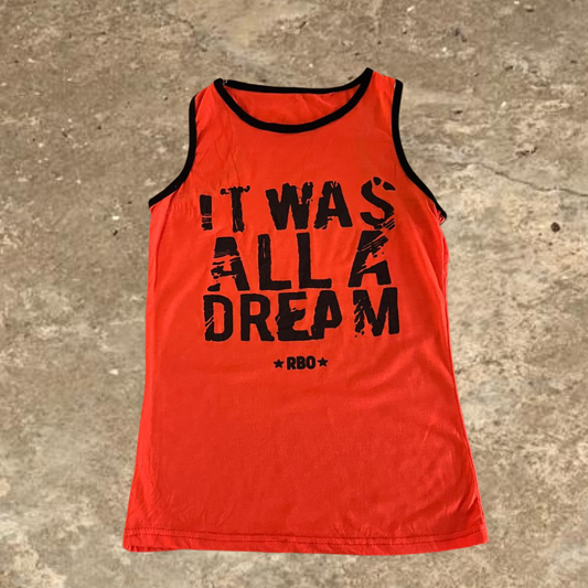 It Was All A Dream Orange Tank Top