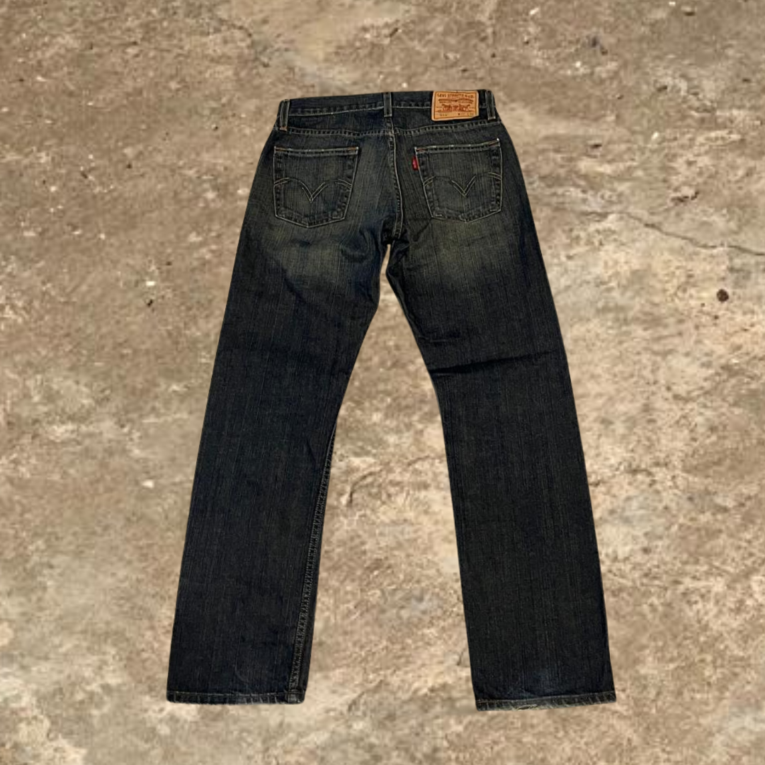 Levis Slim Straight Leg Blue Jeans