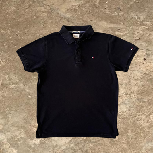 Hilfiger Denim Black Polo Tee